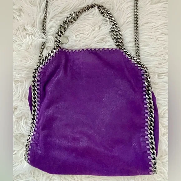 ❌SOLD❌ Stella McCartney Purple Chain-Trimmed Women's Bag EUC - Picture 7 of 9